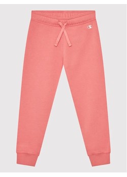 Champion Spodnie dresowe Logo Stretch 404451 Różowy Regular Fit ze sklepu MODIVO w kategorii Spodnie dziewczęce - zdjęcie 168449292
