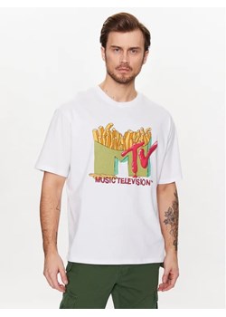 Redefined Rebel T-Shirt Corey 221089 Biały Boxy Fit ze sklepu MODIVO w kategorii T-shirty męskie - zdjęcie 168456053