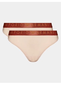 Emporio Armani Underwear Komplet 2 par fig 163337 3F235 03050 Beżowy ze sklepu MODIVO w kategorii Majtki damskie - zdjęcie 168459973