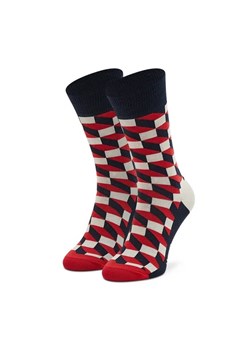 Happy Socks Skarpety wysokie unisex FIO01-6550 Kolorowy ze sklepu MODIVO w kategorii Skarpetki damskie - zdjęcie 168461643