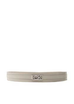 Calvin Klein Pasek na talię Re-Lock 4Cm Belt K60K610500 Beżowy ze sklepu MODIVO w kategorii Paski damskie - zdjęcie 168461662