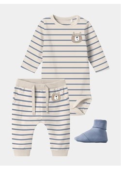 NAME IT Komplet body i spodnie Vroels 13230688 Écru Regular Fit ze sklepu MODIVO w kategorii Komplety niemowlęce - zdjęcie 168462092
