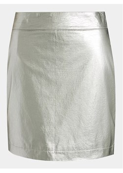 Gina Tricot Spódnica trapezowa 21397 Srebrny Regular Fit ze sklepu MODIVO w kategorii Spódnice - zdjęcie 168463440