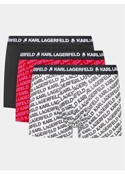 KARL LAGERFELD Komplet 3 par bokserek Logo 231M2103 Kolorowy ze sklepu MODIVO w kategorii Majtki męskie - zdjęcie 168464672