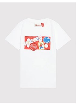 LEGO T-Shirt Ticho 11010432 Biały Regular Fit ze sklepu MODIVO w kategorii T-shirty chłopięce - zdjęcie 168465354