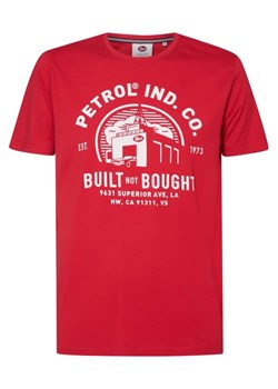 Petrol Industries T-Shirt M-1030-TSR633 Czerwony Regular Fit ze sklepu MODIVO w kategorii T-shirty męskie - zdjęcie 168465661