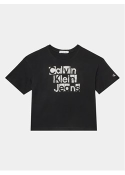 Calvin Klein Jeans T-Shirt Metallic IG0IG02340 Czarny Regular Fit ze sklepu MODIVO w kategorii T-shirty chłopięce - zdjęcie 168467953