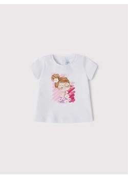 Mayoral T-Shirt 1033 Biały Regular Fit ze sklepu MODIVO w kategorii Koszulki niemowlęce - zdjęcie 168468200