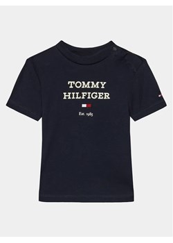 Tommy Hilfiger T-Shirt Logo KN0KN01761 Granatowy Regular Fit ze sklepu MODIVO w kategorii Koszulki niemowlęce - zdjęcie 168468210