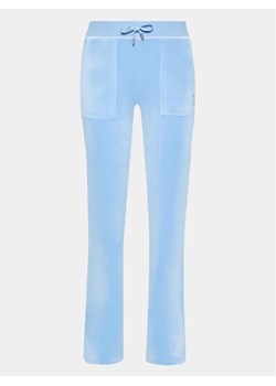 Juicy Couture Spodnie dresowe Del Ray JCAP180 Niebieski Straight Fit ze sklepu MODIVO w kategorii Spodnie damskie - zdjęcie 168469074