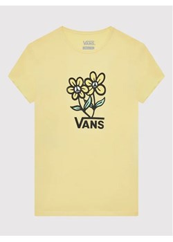 Vans T-Shirt Ground Level VN0A7RSG Żółty Regular Fit ze sklepu MODIVO w kategorii Bluzki dziewczęce - zdjęcie 168470103