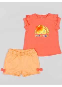 Zippy Komplet t-shirt i spodenki ZBGAP0602 23005 Pomarańczowy Regular Fit ze sklepu MODIVO w kategorii Komplety niemowlęce - zdjęcie 168470211