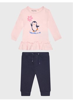 Blue Seven Komplet bluzka i legginsy 966006 Różowy Regular Fit ze sklepu MODIVO w kategorii Komplety niemowlęce - zdjęcie 168472332