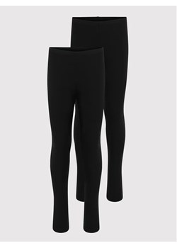 Kids ONLY Komplet 2 par legginsów Nille 15250477 Czarny Slim Fit ze sklepu MODIVO w kategorii Spodnie dziewczęce - zdjęcie 168472872