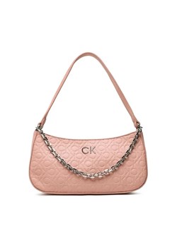 Calvin Klein Torebka Re-Lock Shoulder Bag Emb Mono K60K610204 Różowy ze sklepu MODIVO w kategorii Torby Shopper bag - zdjęcie 168473551