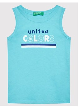 United Colors Of Benetton Top 3I1XGH002 Niebieski Regular Fit ze sklepu MODIVO w kategorii Koszulki niemowlęce - zdjęcie 168473781
