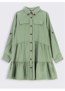Coccodrillo Sukienka koszulowa ZC2128102MAK Zielony Regular Fit ze sklepu MODIVO w kategorii Sukienki dziewczęce - zdjęcie 168476442