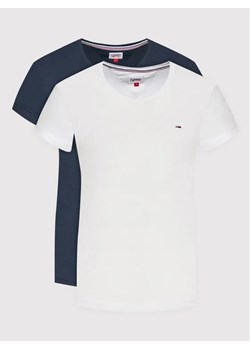 Tommy Jeans Komplet 2 t-shirtów Soft Jersey DW0DW11459 Kolorowy Regular Fit ze sklepu MODIVO w kategorii Bluzki damskie - zdjęcie 168479260