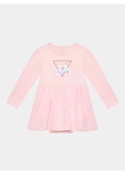 Guess Body dziecięce S3YG02 J1314 Różowy Regular Fit ze sklepu MODIVO w kategorii Body niemowlęce - zdjęcie 168480431