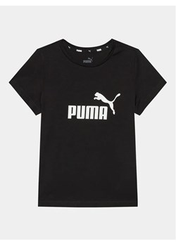 Puma T-Shirt Ess Logo 587029 Czarny Regular Fit ze sklepu MODIVO w kategorii T-shirty chłopięce - zdjęcie 168481002