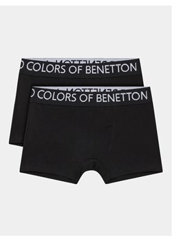 United Colors Of Benetton Komplet 2 par bokserek 3MC10X230 Czarny ze sklepu MODIVO w kategorii Majtki dziecięce - zdjęcie 168482913