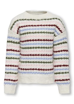 Kids ONLY Sweter 15276106 Écru Regular Fit ze sklepu MODIVO w kategorii Swetry dziewczęce - zdjęcie 168483231