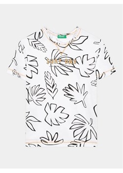 United Colors Of Benetton T-Shirt 34D3G109I Biały Regular Fit ze sklepu MODIVO w kategorii T-shirty chłopięce - zdjęcie 168483903