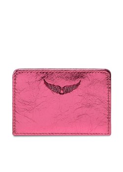 Zadig&Voltaire Etui na karty kredytowe LWSG00042 Różowy ze sklepu MODIVO w kategorii Portfele damskie - zdjęcie 168485784