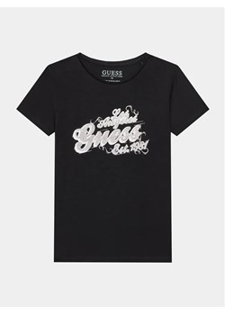Guess T-Shirt J3BI03 J1314 Czarny Regular Fit ze sklepu MODIVO w kategorii Bluzki dziewczęce - zdjęcie 168487263