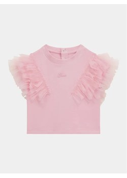 Guess T-Shirt K4RI22 K6YW1 Różowy Regular Fit ze sklepu MODIVO w kategorii Bluzki dziewczęce - zdjęcie 168488121