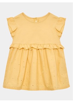United Colors Of Benetton Sukienka codzienna 47YZAV00B Żółty Regular Fit ze sklepu MODIVO w kategorii Sukienki niemowlęce - zdjęcie 168489123