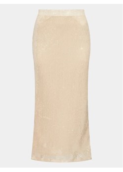 Gina Tricot Spódnica maxi Sequin maxi skirt 20447 Écru Regular Fit ze sklepu MODIVO w kategorii Spódnice - zdjęcie 168490603