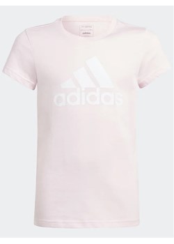 adidas T-Shirt Essentials Big Logo Cotton T-Shirt IC6123 Różowy Slim Fit ze sklepu MODIVO w kategorii Bluzki dziewczęce - zdjęcie 168490712