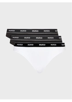 Hugo Komplet 3 par stringów Triplet Stripe 50480150 Kolorowy ze sklepu MODIVO w kategorii Majtki damskie - zdjęcie 168490933
