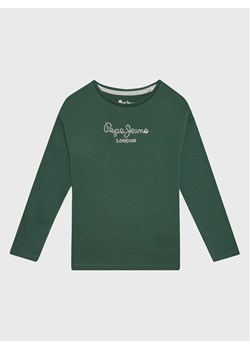 Pepe Jeans Bluzka Nuria PG502319 Zielony Regular Fit ze sklepu MODIVO w kategorii T-shirty chłopięce - zdjęcie 168491073