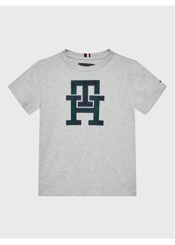 Tommy Hilfiger T-Shirt Big Monogram KB0KB08026 D Szary Regular Fit ze sklepu MODIVO w kategorii T-shirty chłopięce - zdjęcie 168492701
