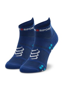 Compressport Skarpety wysokie unisex Pro Racing Socks V4.0 Run Low XU00047B_533 Granatowy ze sklepu MODIVO w kategorii Skarpetki damskie - zdjęcie 168494440