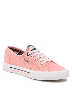 Pepe Jeans Tenisówki Brady W Iselin PLS31351 Różowy ze sklepu MODIVO w kategorii Trampki damskie - zdjęcie 168496083