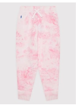 Polo Ralph Lauren Spodnie dresowe 313856409004 Różowy Regular Fit ze sklepu MODIVO w kategorii Spodnie dziewczęce - zdjęcie 168496660