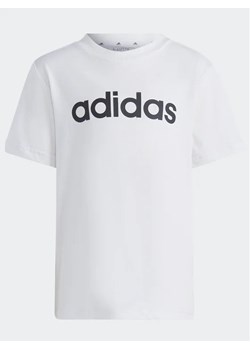 adidas T-Shirt Essentials Lineage T-Shirt HR5904 Biały Regular Fit ze sklepu MODIVO w kategorii T-shirty chłopięce - zdjęcie 168497834