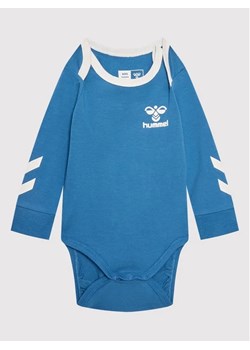Hummel Body dziecięce Maule 214236 Niebieski Regular Fit ze sklepu MODIVO w kategorii Body niemowlęce - zdjęcie 168498932