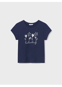 Mayoral T-Shirt 854 Granatowy ze sklepu MODIVO w kategorii Bluzki dziewczęce - zdjęcie 168499472