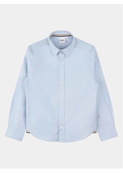 Boss Koszula J25Q01 D Niebieski Regular Fit ze sklepu MODIVO w kategorii Koszule chłopięce - zdjęcie 168500081