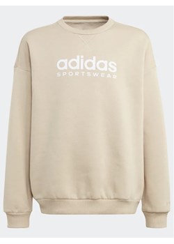 adidas Bluza Fleece IL4926 Beżowy Loose Fit ze sklepu MODIVO w kategorii Bluzy chłopięce - zdjęcie 168500691