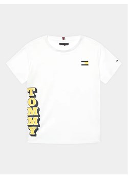 Tommy Hilfiger T-Shirt KB0KB08217 D Biały Regular Fit ze sklepu MODIVO w kategorii T-shirty chłopięce - zdjęcie 168500693