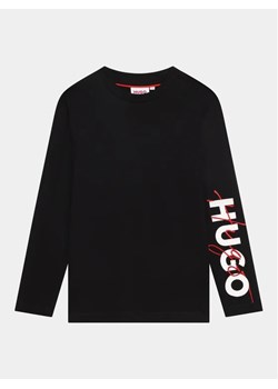 Hugo Bluzka G25134 S Czarny Regular Fit ze sklepu MODIVO w kategorii T-shirty chłopięce - zdjęcie 168501240