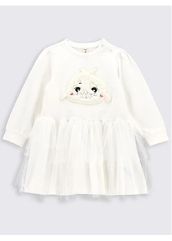 Coccodrillo Sukienka codzienna ZC2129101WIN Biały Regular Fit ze sklepu MODIVO w kategorii Sukienki niemowlęce - zdjęcie 168503162