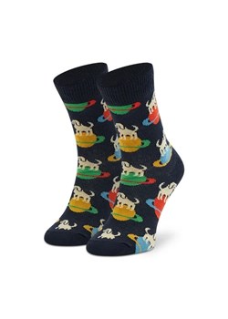 Happy Socks Skarpety Wysokie Dziecięce KLAI01-6500 Granatowy ze sklepu MODIVO w kategorii Skarpetki dziecięce - zdjęcie 168503951