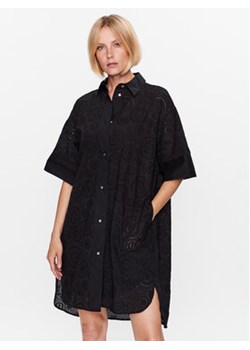 KARL LAGERFELD Sukienka koszulowa 231W1302 Czarny Regular Fit ze sklepu MODIVO w kategorii Sukienki - zdjęcie 168505330
