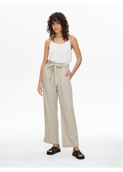 JDY Spodnie materiałowe 15254626 Beżowy Loose Fit ze sklepu MODIVO w kategorii Spodnie damskie - zdjęcie 168505401